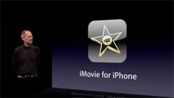 iMovie  sera compatible uniquement avec l'iPhone 4
